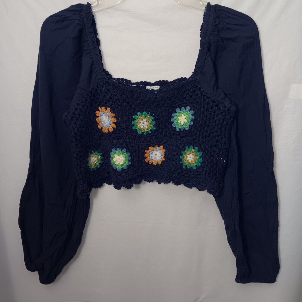 AERIE CROCHET VACAY CROP TOP - Picture 9 of 11